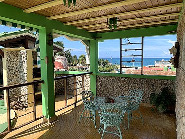 Terraza con vistas al mar