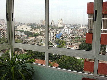 Vista hacia el interior de la ciudad