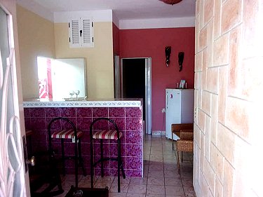 Sala de estar de la casita