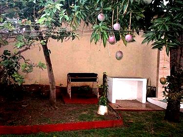 Barbacoa en el jardin