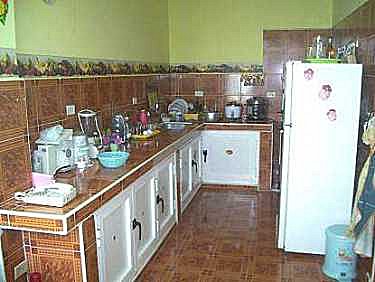 Cocina de la casa de Maritza