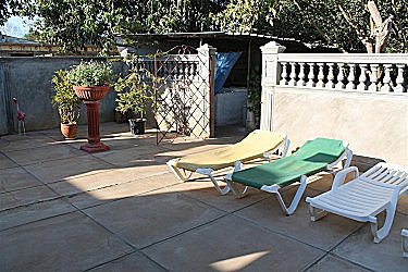 
Ranchon o patio del Hostal, Zona de solarium