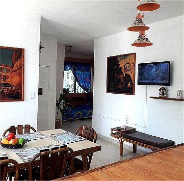 Sala de estar de la casa de Maria Eugenia