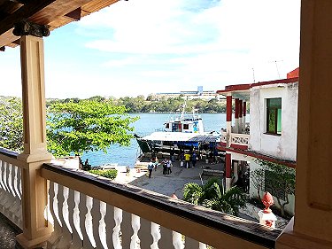 Vistas al embarcadero desde la terraza 