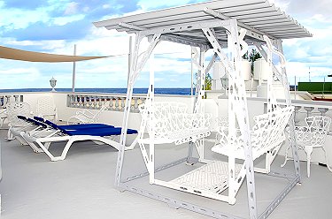 Terraza vistas al mar