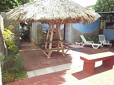 Area exterior o patios de la Villa Obdulia