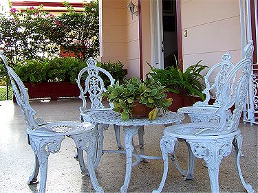 Detalle de la terraza