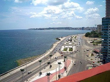 Vista hacia el mar desde el balcon 